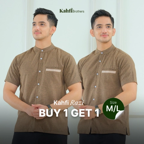 B1G1 - Koko Pria Katun Madinah - RAZI Bronze M/L