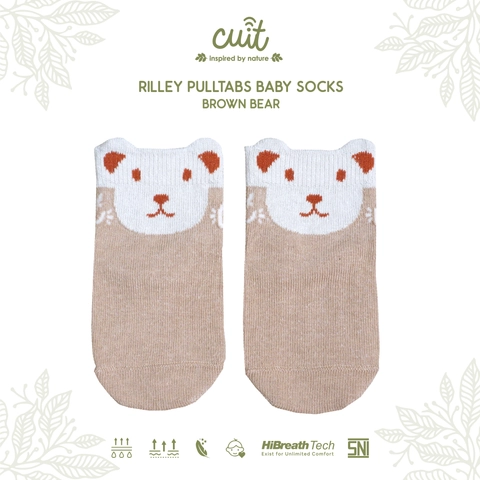 Kintakun Baby - Riley Pulltabs Baby Socks - Kaos Kaki Anak Bayi 6 - 12 Bulan - Kaos Kaki Lucu