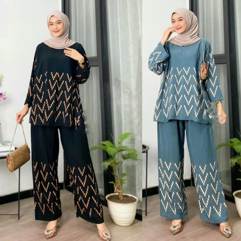 Amha Collection - ONE SET VIVI PAJAMAS RAYON JUMBO PREMIUM