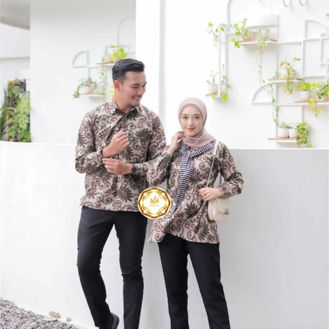 Rambe Batik Indonesia - Batik Couple Atasan Naora Original - Bisa Beli Pisah