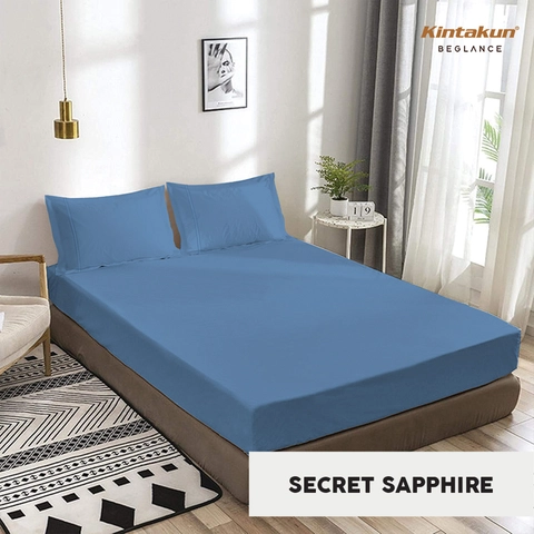 Kintakun - Beglance Cotton Sprei Fitted 180 x 200 T35 B2 Embroidery Sale