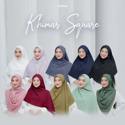 Naisha HIjrah - Khimar Square Segi empat