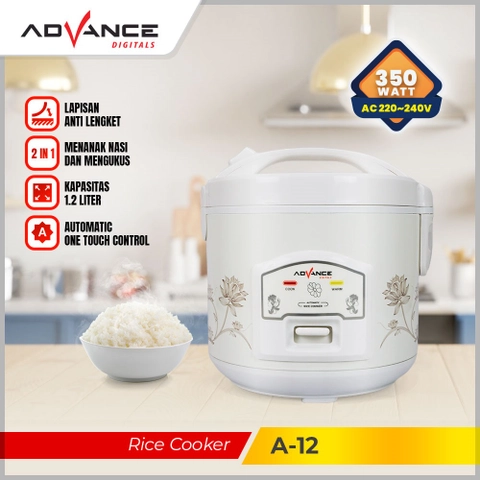 Advance Digitals Indonesia - Rice Cooker Mini A-12 Penanak Nasi Serbaguna 3in1 Listrik Gratis S