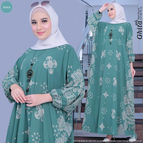 Batik Ayodha - GAMIS KAFTAN GITHA 6 ALLSIZE JUMBO