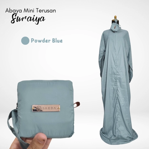 Nafeesa Collection - Mukena Travel Abaya Terusan Mini Suraiya by Saeda
