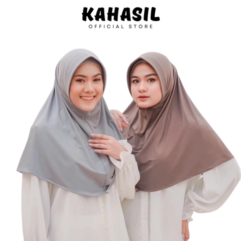 KAHASIL - Hijab Bergo Jilbab Instan Jersey Premium KHS4373