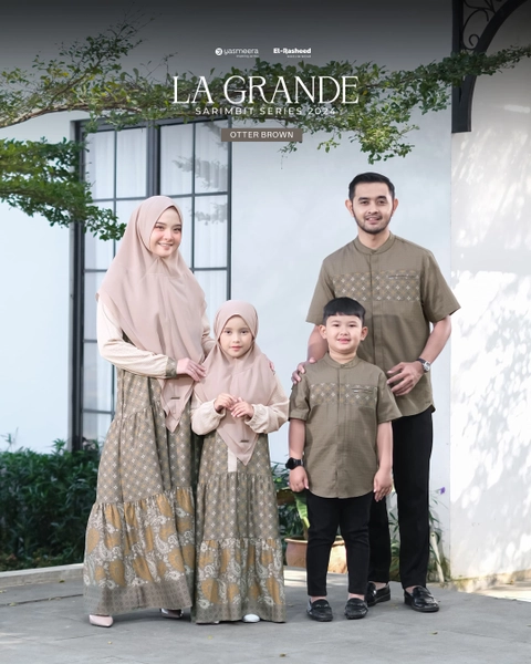 Yasmeera Official - Baju Sarimbit La Grande 2024 - Otter Brown