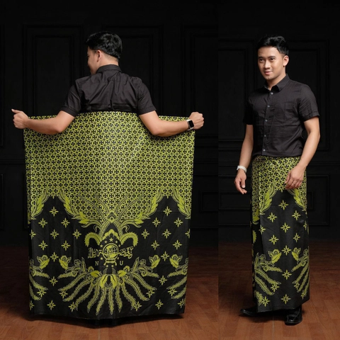 Kois Batik - Sarung dewasa santri motif hijau nu