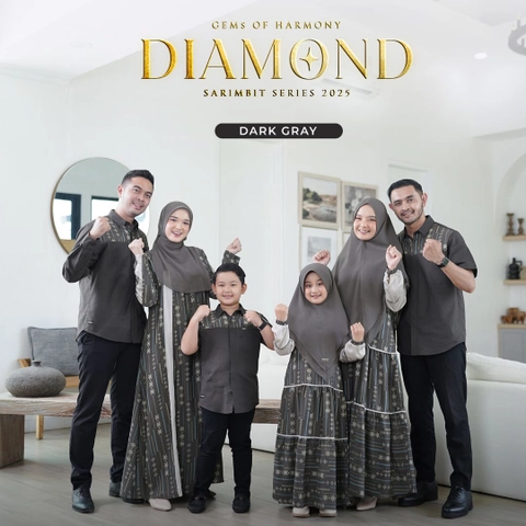 Yasmeera Official - SARIMBIT 2025 DIAMOND SERIES - DARK GRAY