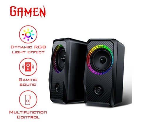 UTAMAMEGA - Speaker Gaming Laptop/PC/ Gamen GS5 Soundbar Super Bass