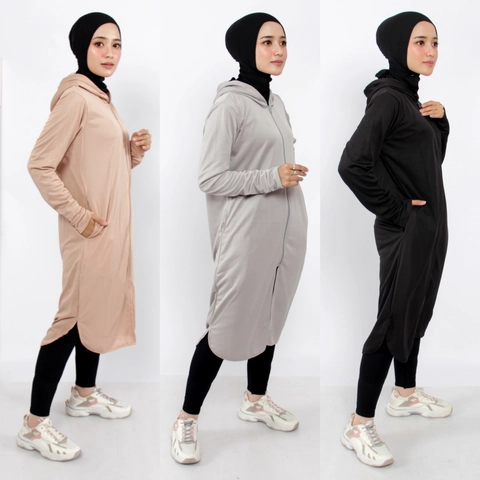 Zaneva Hijab - [GRATIS LEGGING] Megan Sportwear Rompi Tunic Olahraga by Zaneva