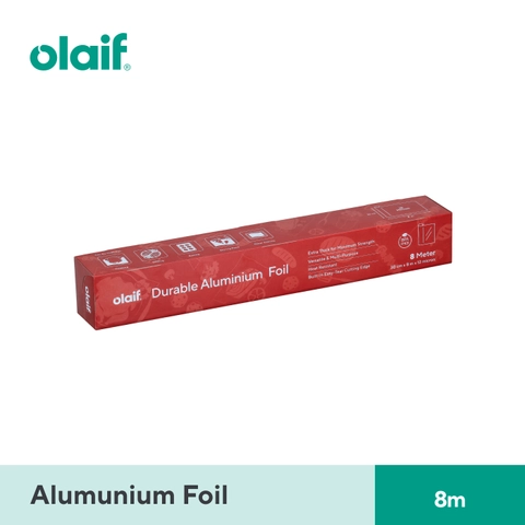 Olaif Durable Aluminium Foil (30cm x 8m x 12 mic) - Kertas Panggang Aluminum Foil