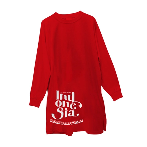 South Legend - Hijasku Kaos Tunik Dewasa 17 Agustus Custom Merah Putih SL001