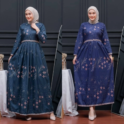 Kois Batik - Gamis batik wanita terbaru best seller motif anjae