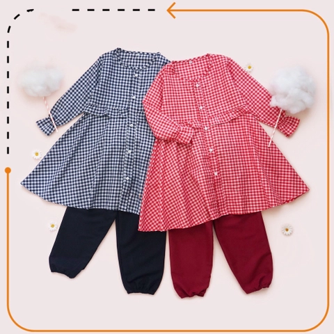 [PO] Neira - (2-9th) Setelan Anak Perempuan Najwa Set Baju Muslim Anak