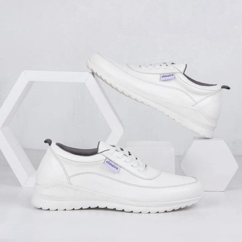 ALZ 803 White Elmaira Sepatu Sneakers Wanita Korea
