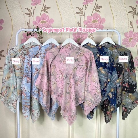 Milyarda Hijab Official - Jilbab Segi Empat Motif Mazaya Series