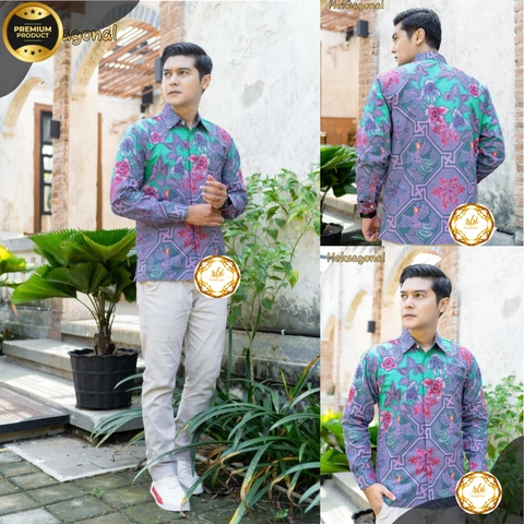 Rambe Batik Indonesia - Batik Heksagonal Premium P1