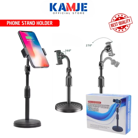 KAMJE Phone Stand Holder Penyangga Dudukan Standing Hp Berdiri Folding 360 Derajat KMJ069