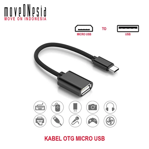 Moveonesia - Kabel OTG Micro USB