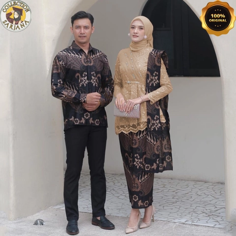 COLLECTION SARJANA - TERLARIS COUPLE KEBAYA - DAHLIA BATIK COUPLE - Berbagai Varian Warna kebaya