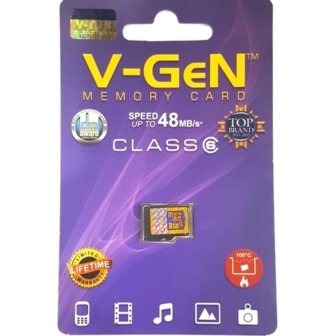 agres cell - Memori Micro SD V-Gen Memory Card 8GB
