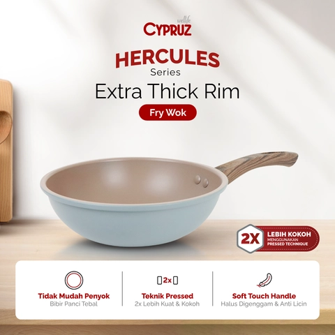 Cypruz Official Surabaya - Cypruz Press Roll Fry WOK Hercules Series 20 cm FP-1220