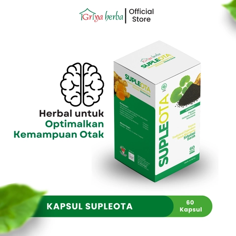 Griya Herba - Supleota Obat Herbal Membantu Melancarkan Sirkulasi Darah Suplemen Otak 60 Kapsul BPOM