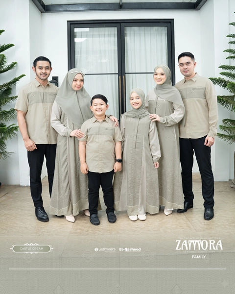 Yasmeera Official - SARIMBIT 2026 ZAMORA SERIES WARNA CASTLE CREAM