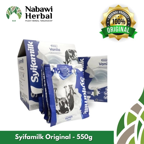 NABAWI HERBAL - Syifamilk Susu Bubuk Penggemuk Badan Full Cream Vanilla 550gr