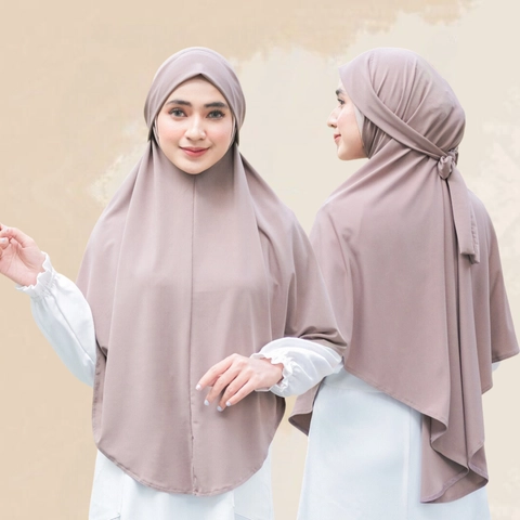 Acla Daily - Hijab Syari Bergo Instant Tali French Khimar Jersey Premium