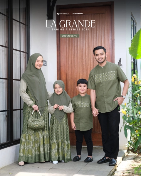 Yasmeera Official - Baju Sarimbit La Grande 2024 - Loden Olive