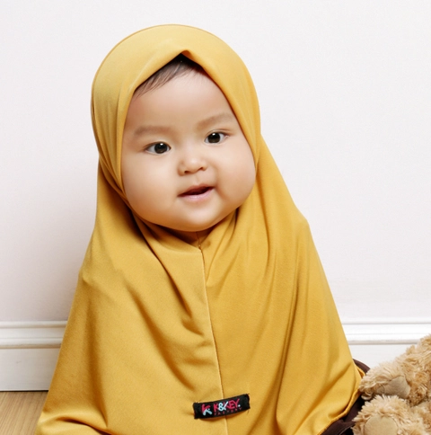 Kakakeyza official - Hijab newborn polos untuk usia 0 sd 12 bulan 34 warna