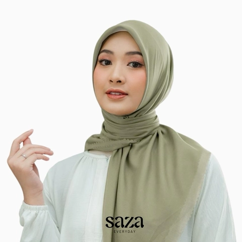 SAZA Everyday - Jilbab Segiempat Aira Voal SQ Sage