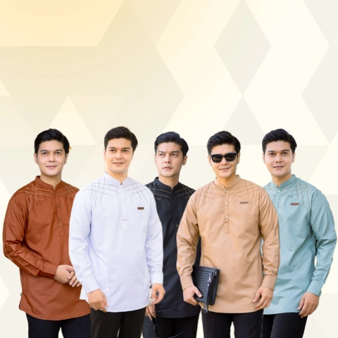 Juragan Kurta - Baru Baju Koko Pria Dewasa Muslim Lengan Panjang Baru motif arbani