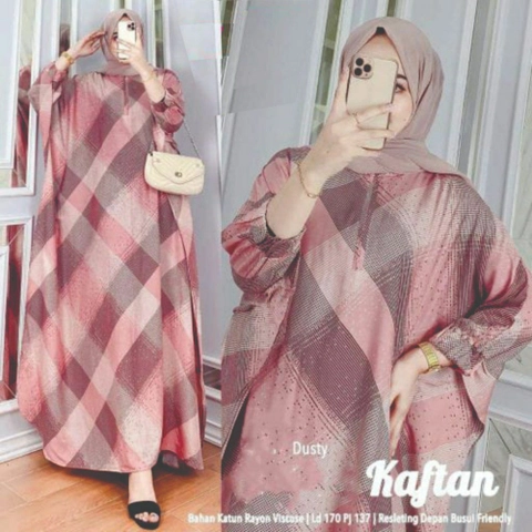 Batik Ayodha - GAMIS BATIK KAFTAN EFITA JUMBO LD 160-170