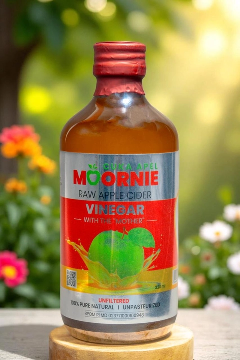 ABUSA HERBAL - Cuka Apel Moornie Raw Apple Cider Vinegar With The Mother