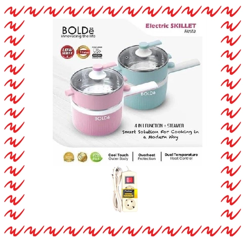 UTAMAMEGA - Panci Listrik Multicooker Bonus Stop Kontak kabel 2 lubang