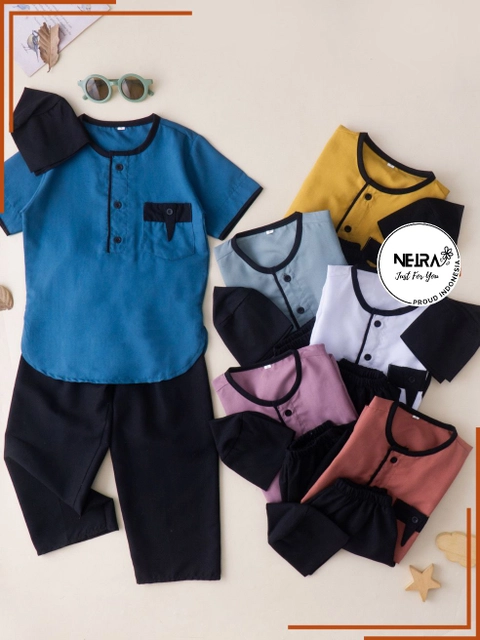 Neira - [PO] Setelan Koko Baju Muslim Anak 0-9 tahun Rafaell