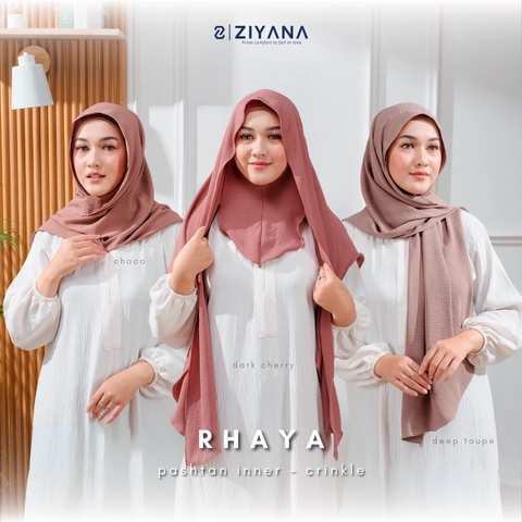 Ziyana Hijab - Hijab Pashmina Inner Crinkle Nutup Leher Rhaya