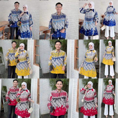Kois Batik - Batik terbaru bagus banget kemeja dan tunik bisa dipisah ya motif rika