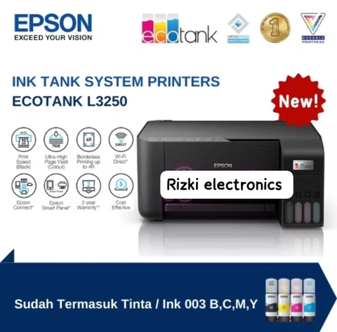 Rizki Electronics - PRINTER EPSON l3250 NEW ECO TANK PRINT SCAN COPY WIFI