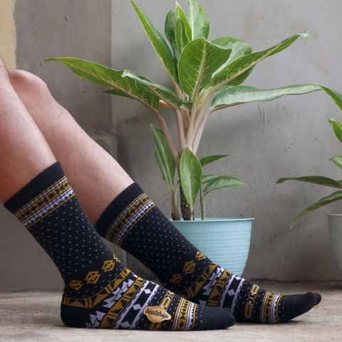 Kaos Kaki Kaus Kaki Oldschool Motif Tribal Polos Panjang Bahan Tebal Untuk Pria Wanita Dewasa