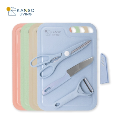 Kanso Living - Kanso Living Set Pisau Dapur isi 3pcs Stainless Steel Knife Set