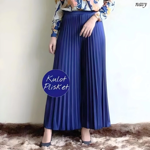 Ladee Official - Celana Kulot Plisket Wanita
