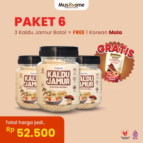 Mushome Official - Mushome Official - Beli 3 Kaldu Botol Jamur Free 1 Korean Seaweed