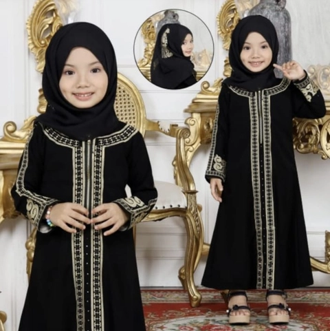 Mukena Koe - Mukenakoe-Abaya Anak usia 3-12th KODE AA04