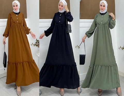 Amha Collection - GAMIS SAMIRA MAXI DRESS AIRFLOW PREMIUM