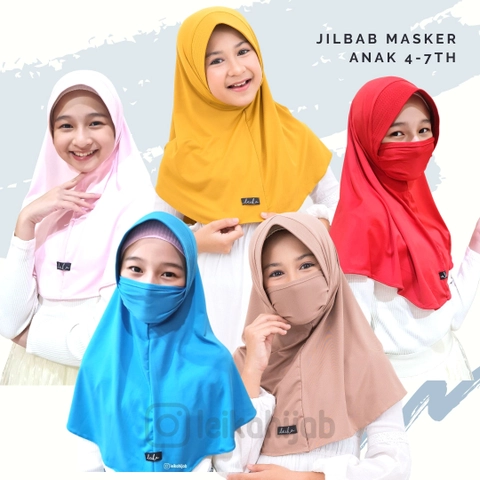 Leika Hijab - Hijab Masker Anak