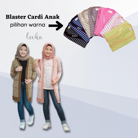 Leika Hijab - Blaster Cardigan - usia 7-10th